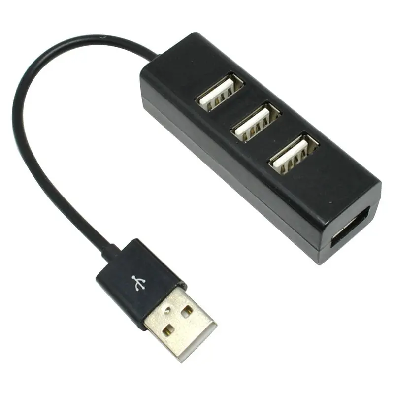 Connectech 4-Port Usb 2.0 Hub – Compact 0.15M Cable, Sleek Black Design | Oc4084 1