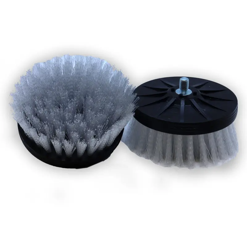 Cyclo Shampoo Scrub Brush Set – White Nylon Bristles (1 Pair) 1
