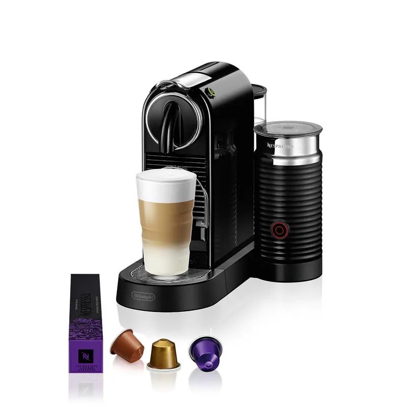 Delonghi Citiz Nespresso System Coffee Maker – Elegant Black Design (En267.Bae) 1