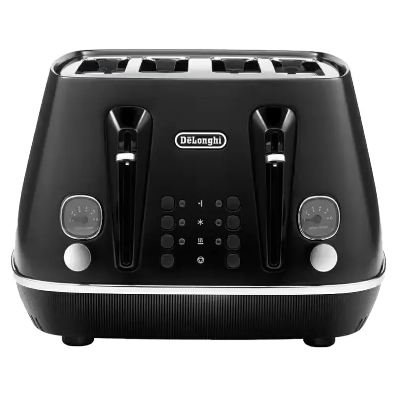 Delonghi Distinta Moments 4-Slice Toaster – 1800W, Matte Black Finish (Ctin4003.Bk) 1