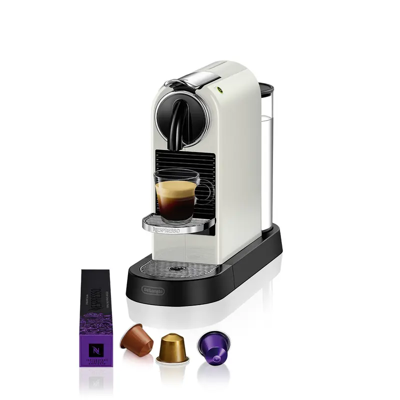De'Longhi En167.W Citiz Nespresso Coffee Machine – Compact White Design 1