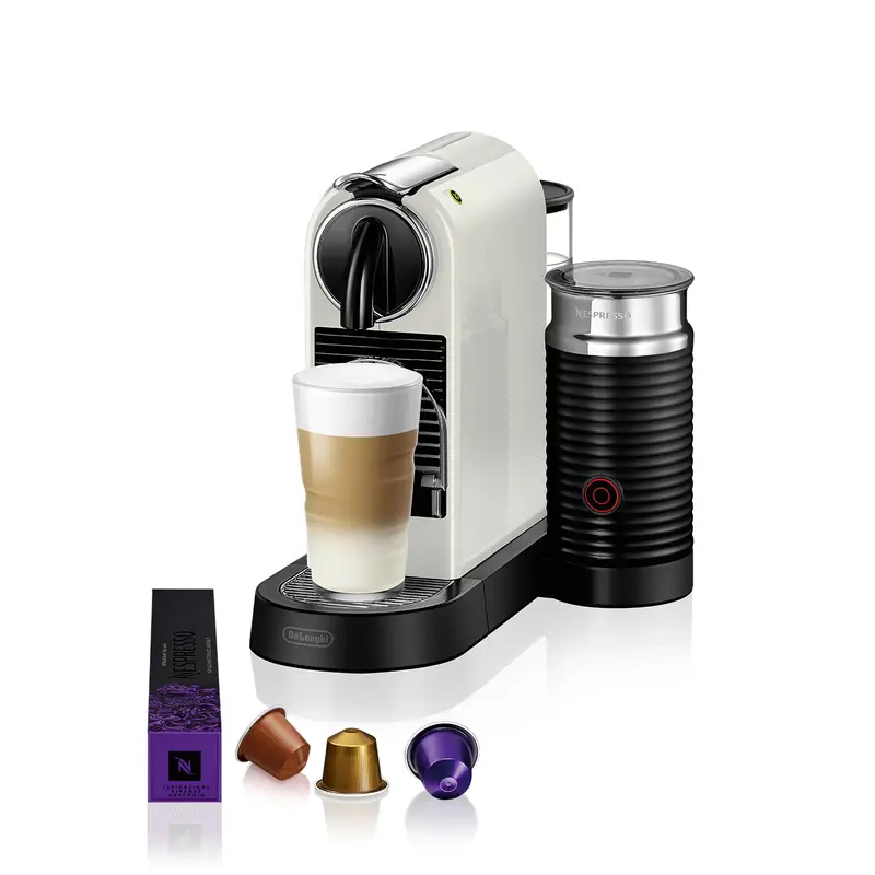 De'Longhi En267.Wae Citiz Plus Nespresso Coffee Maker – White, Built-In Milk Frother 1