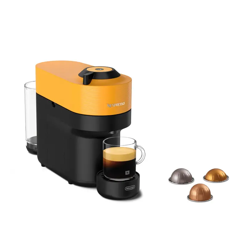 Delonghi Nespresso Vertuo Pop Compact Coffee Machine – Vibrant Yellow Finish (Env90.Y) 1