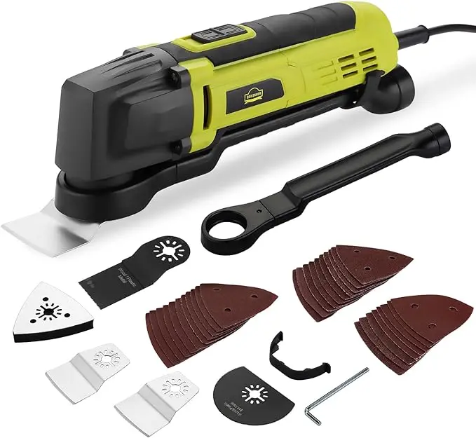 Dewinner Oscillating Multi-Tool – Variable-Speed Detail Sander, Scraper & Grout Remover With Drill Compatibility 1