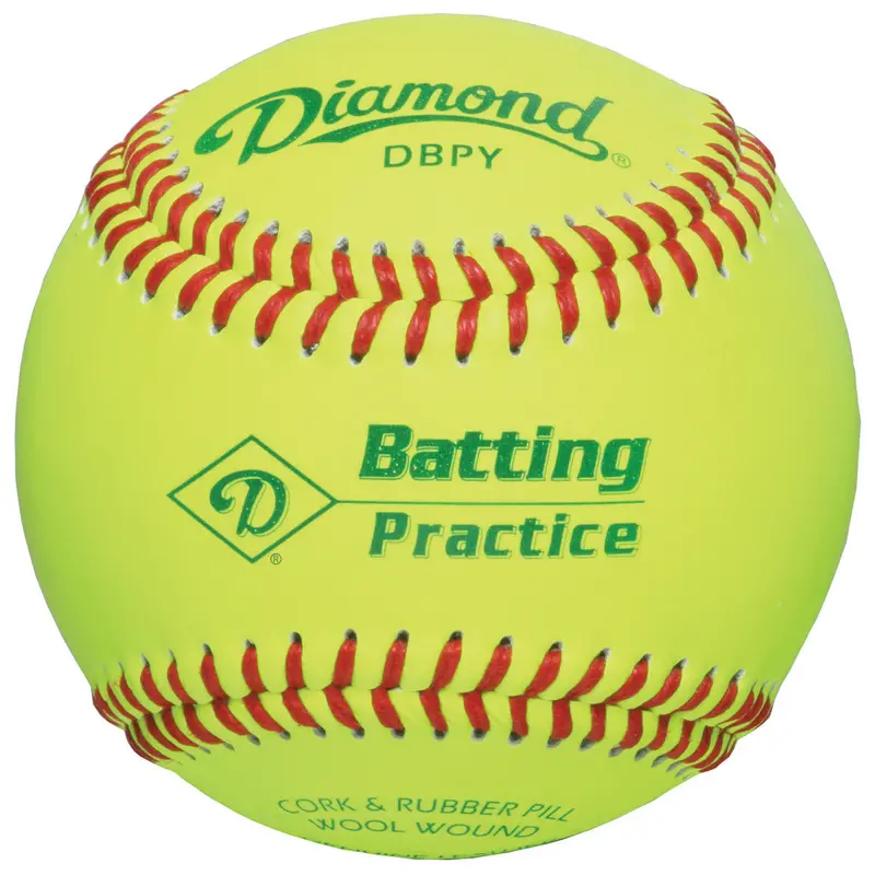 Diamond Batting Practice Baseballs – Durable Synthetic Leather For Repetitive Training 1