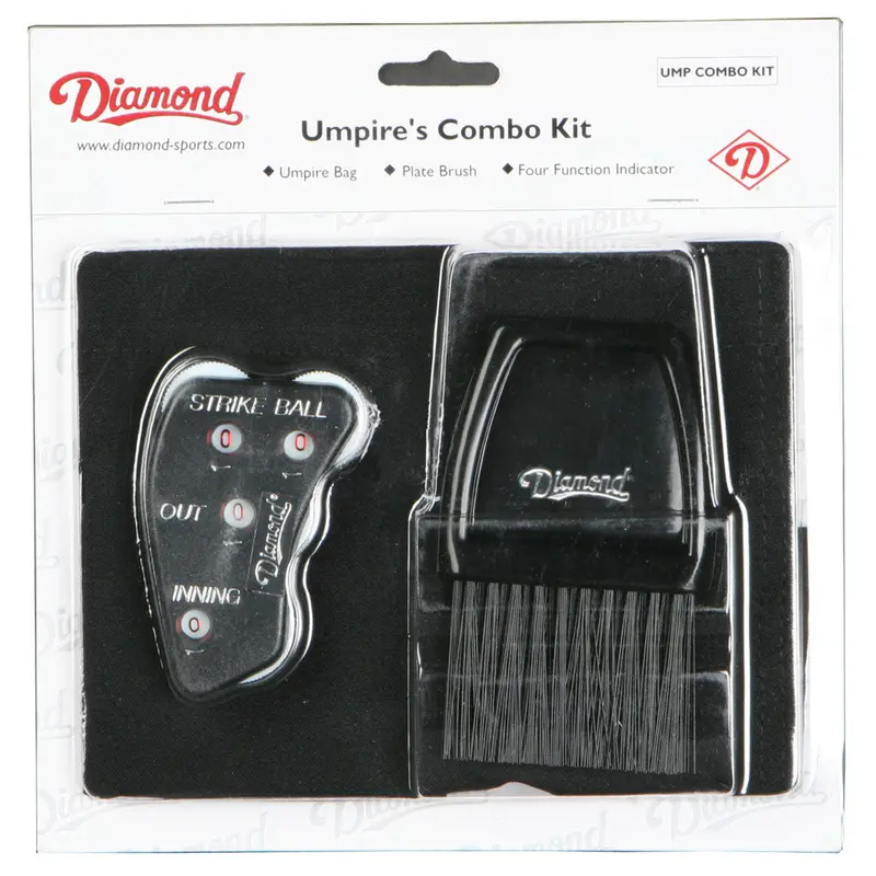 Diamond Umpire Combo Kit – Ball Bag, Indicator, And Brush Set 1