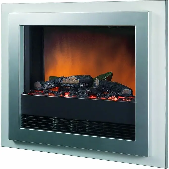 Dimplex Bzt20E Bizet Optiflame Wall-Mounted Electric Fire – Contemporary Grey Finish 1