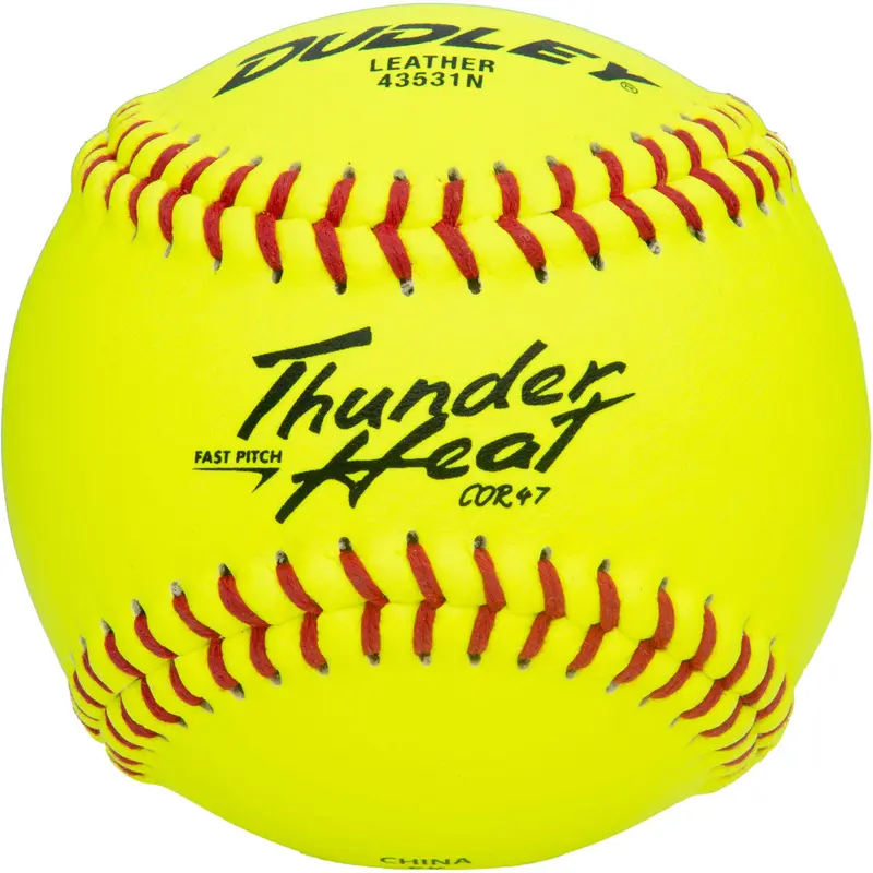 Dudley Thunder Heat 11-Inch Fastpitch Softballs – 47/375 Leather Game Balls 1