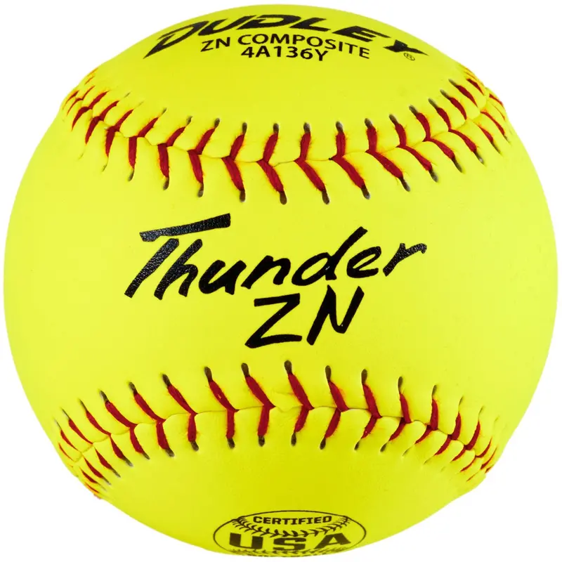 Dudley Thunder Zn Hycon 12-Inch Slowpitch Softballs – Asa/Usa Certified Composite (44/375) 1