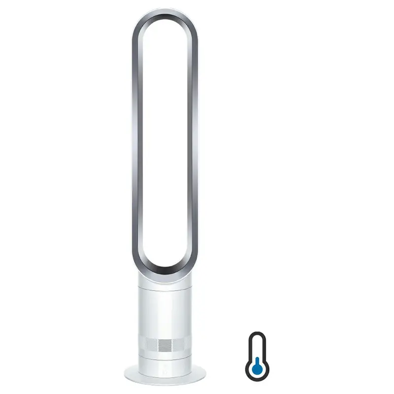 Dyson Am07 Tower Fan – Bladeless Cooling System, Sleek White & Silver Design 1