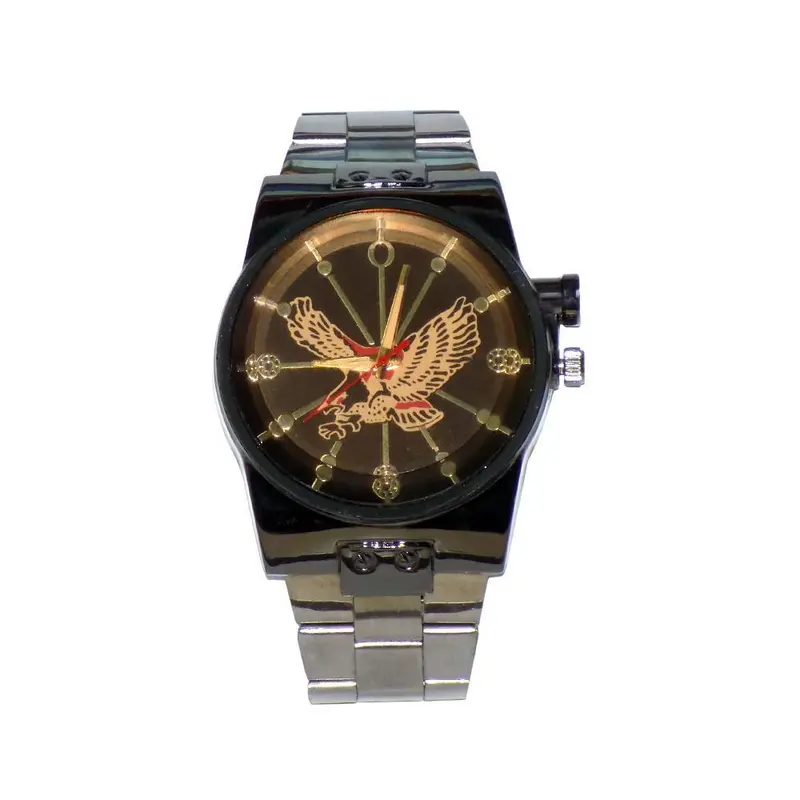 Eagle-Themed Analog Watch – Premium Coffee-Tone Dial (Model 15) 1