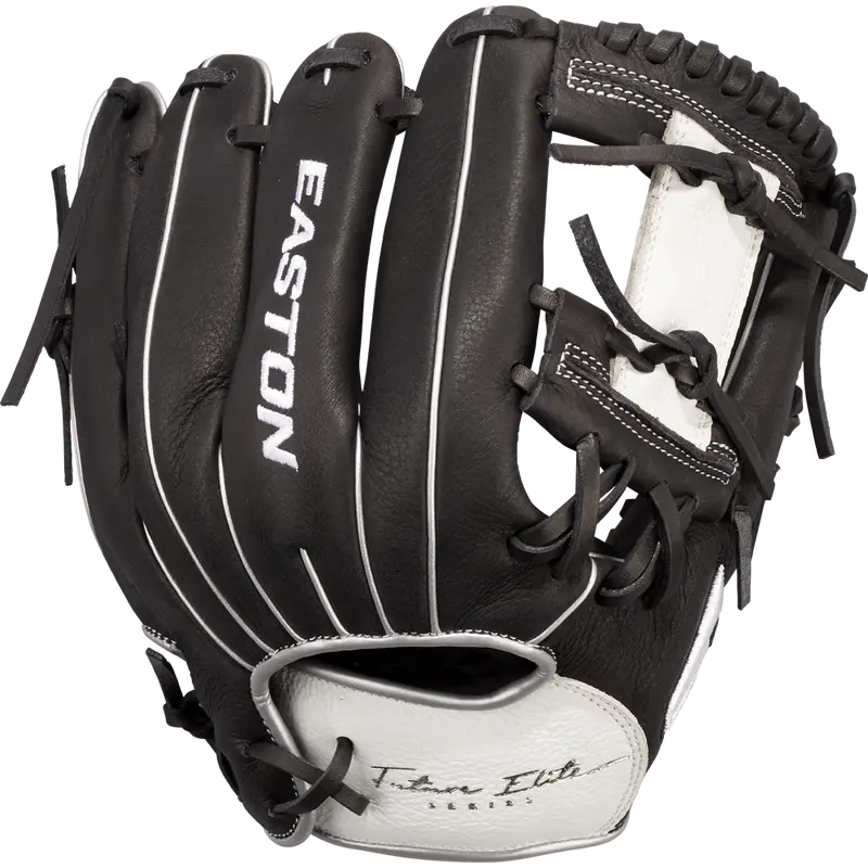 Easton Future Elite 11-Inch Baseball Glove – Black & White Styling 1