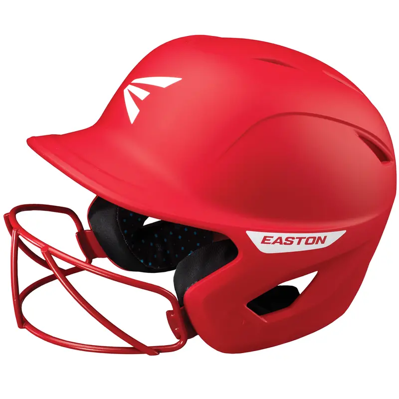 Easton Ghost Matte Solid Batting Helmet With Integrated Face Mask 1