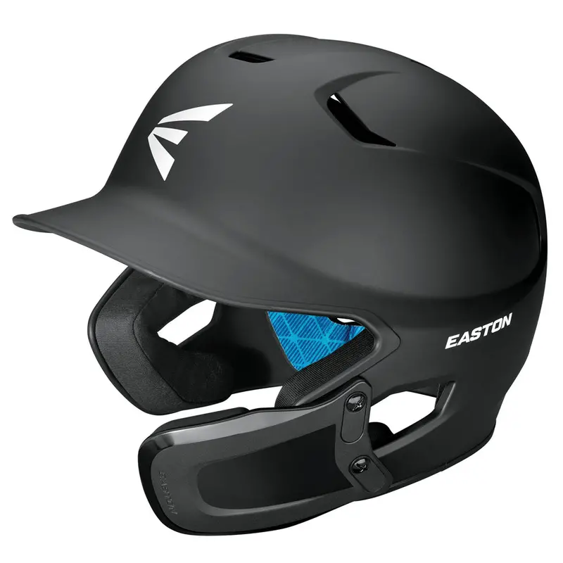 Easton Z5 2.0 Matte Black Batting Helmet With Universal Jaw Guard – Youth/Adult Fit 1