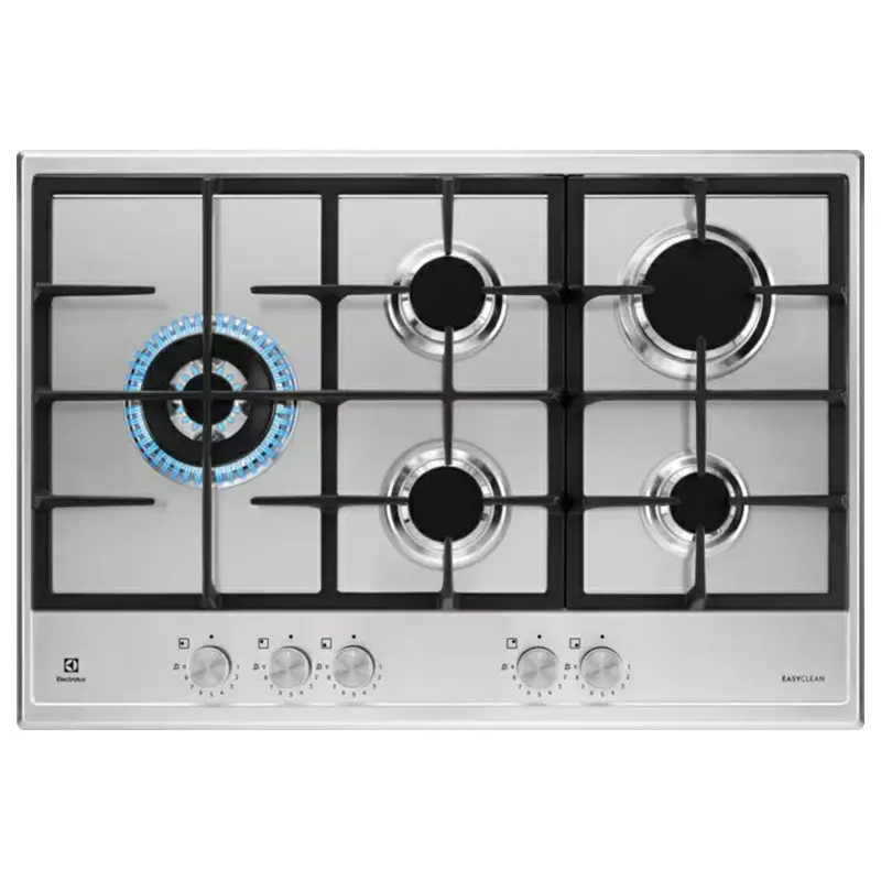 Electrolux Kgs75662Sx 75Cm Gas Hob – Five Burners, Stainless Steel Build 1