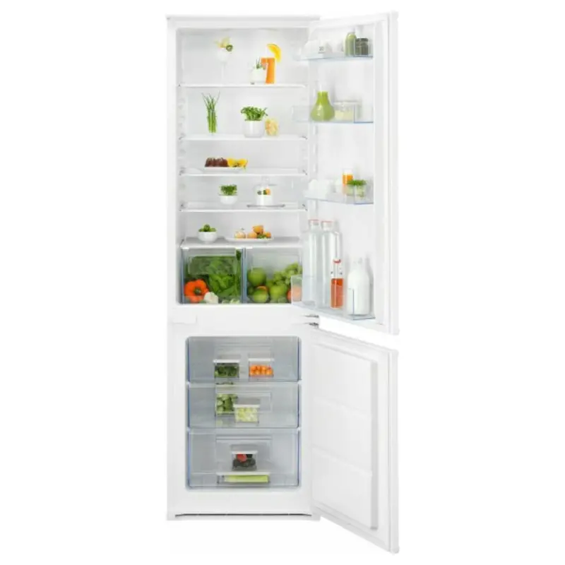 Electrolux Lns5Le18S 271L Low-Frost Built-In Fridge Freezer – Sleek White Finish 1