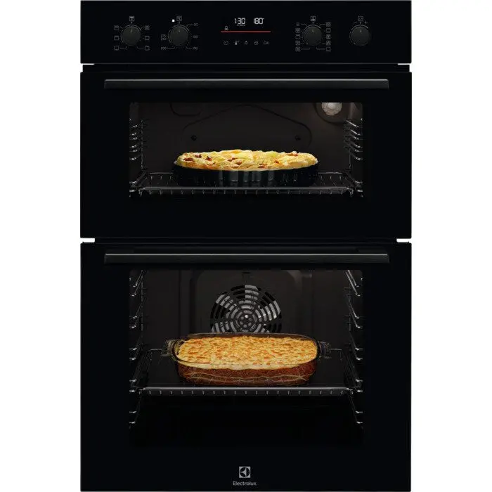Electrolux Surroundcook 61L Double Built-In Electric Oven – Matte Black Finish 1
