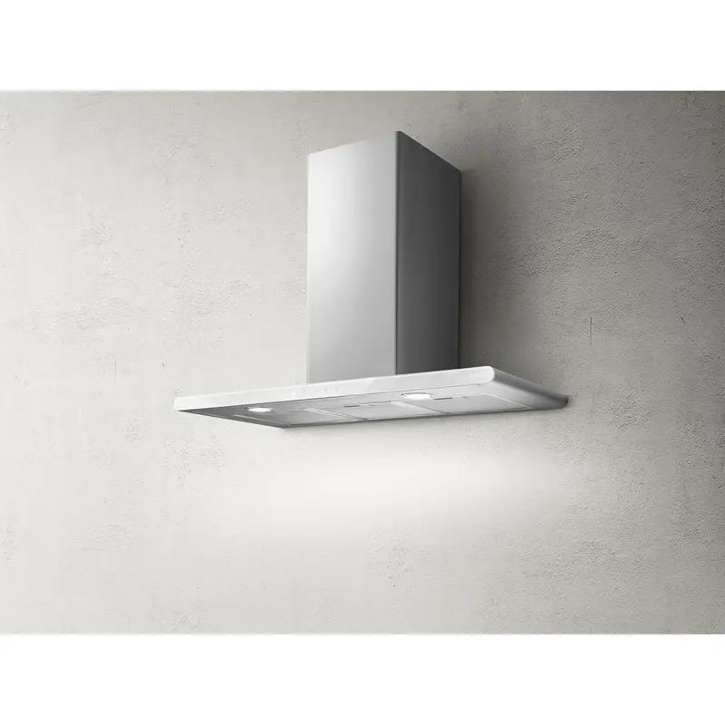 Elica Galaxyblixa80 Chimney Cooker Hood – 80Cm Stainless Steel & Black Glass 1