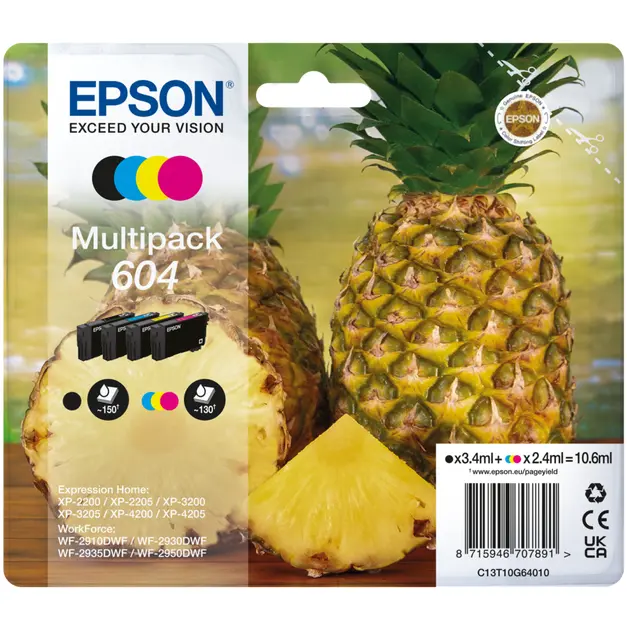 Epson 604 High-Yield Ink Cartridge Multipack (10.6Ml) | Seps1523 1