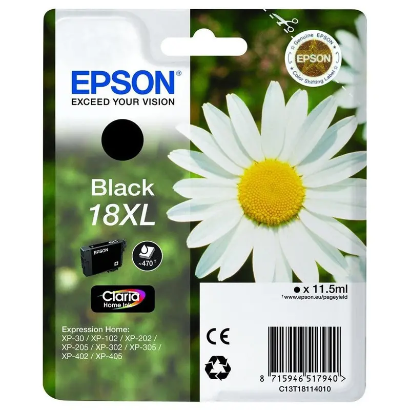 Epson Daisy 18Xl High-Yield Black Ink Cartridge 1