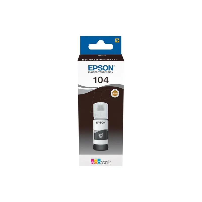 Epson Ecotank 104 Black Ink Bottle For Refillable Printers | Seps1430 1