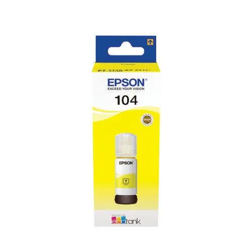 Epson Ecotank 104 Yellow Ink Bottle — High-Yield Refill | Seps1432 1