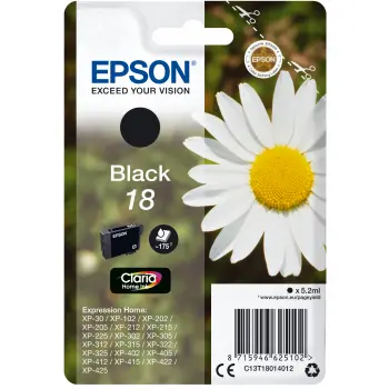 Epson Seps1046 Original Black Ink Cartridge – 5.2Ml High-Yield (Model 18) 1