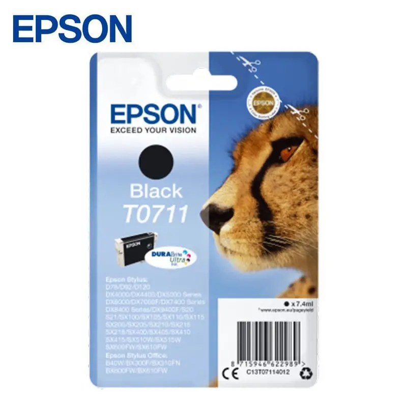 Epson T0711 Black Ink Cartridge – High-Yield Replacement For Compatible Printers 1