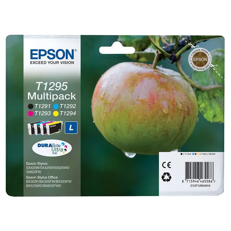 Epson T1295 High-Yield Ink Cartridge Multipack – Compatible With Select Epson Printers (Seps0309) 1
