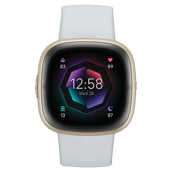 Fitbit Sense 2 Advanced Health & Fitness Smartwatch In Blue Mist And Soft Gold – Model Fb521Glbm 1