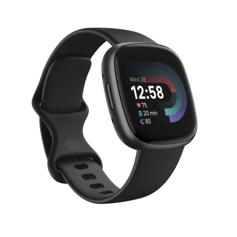 Fitbit Versa 4 Smart Fitness Watch – Black With Graphite Band 1