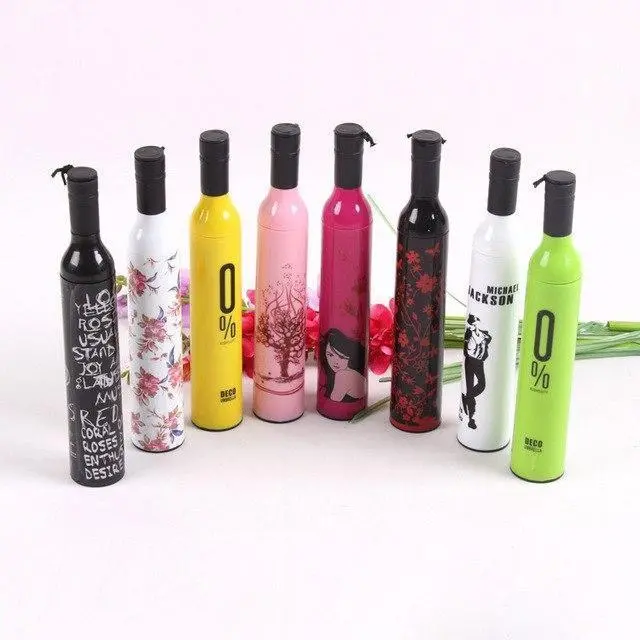 Folding Wine Bottle Umbrella – Compact Portable Shade Accessory 1