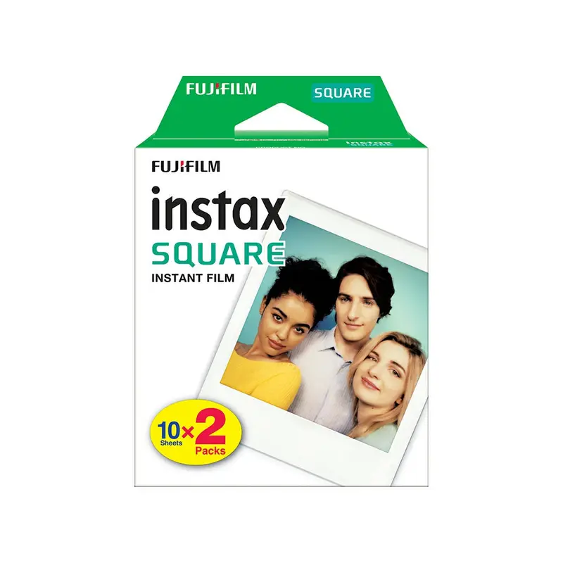 Fujifilm Instaxsqfilm10X2 – Square Format Instant Film Pack (20 Sheets) 1