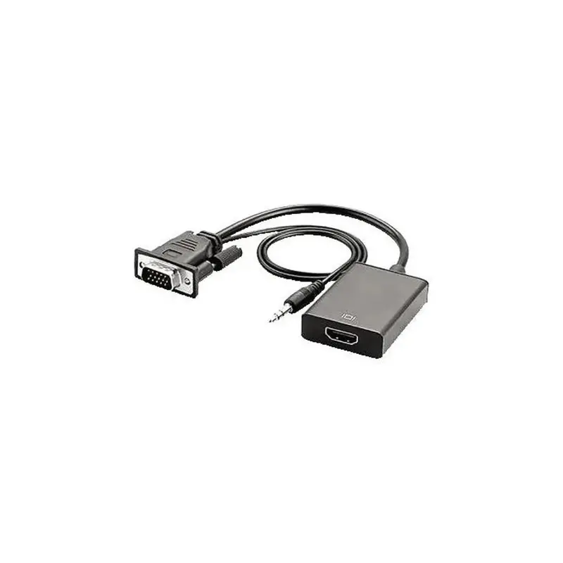Gbc Konelco 443642 Vga-To-Usb/Hdmi Converter – Black Video Signal Adapter 1