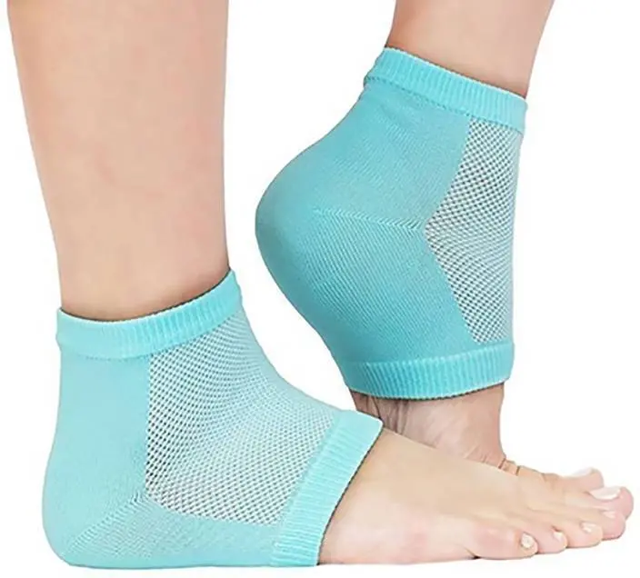 Gel-Heel Cushion Socks – Silicone Support For Heel Pain Relief (Multi-Color) 1