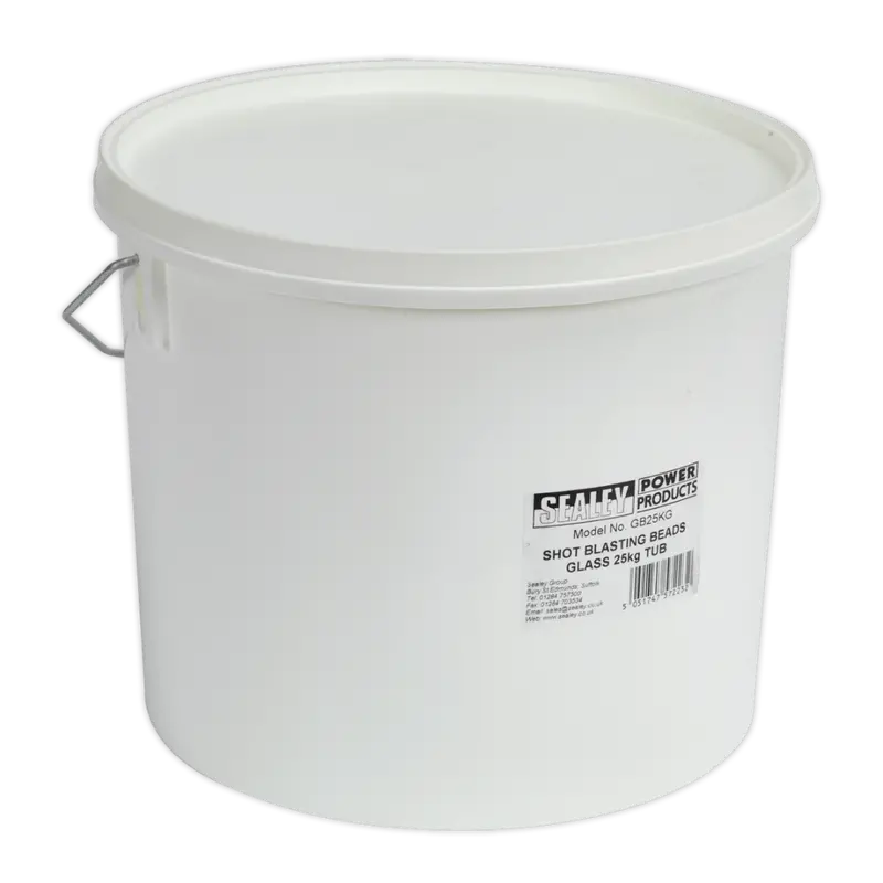Glass Bead Blasting Media – 25Kg Tub For Shot Blasting 1