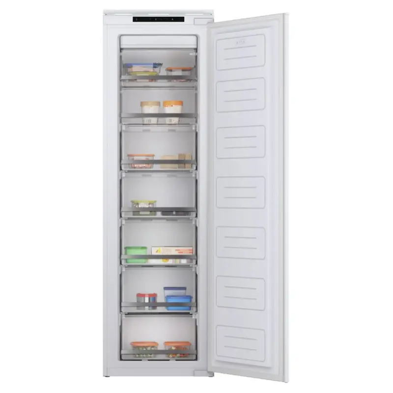 Haier Haun518Ewk Up55 Series 6 Upright Freezer – 200L Frost-Free, Built-In White Model 1