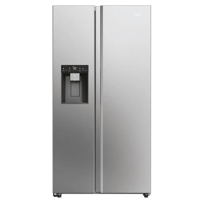 Haier Hsw59F18Dimm Sbs 90 Series 5 601L American Fridge Freezer – Platinum Inox 1