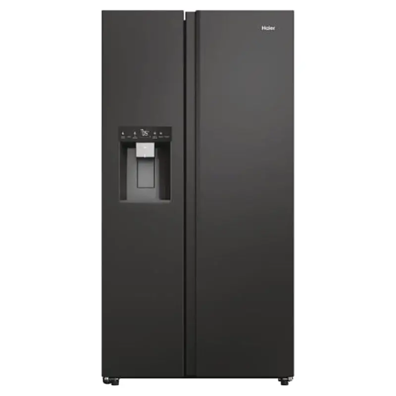 Haier Hsw59F18Eipt Sbs 90 Series 5 American-Style Fridge Freezer – 601L, Slate Black, Freestanding 1