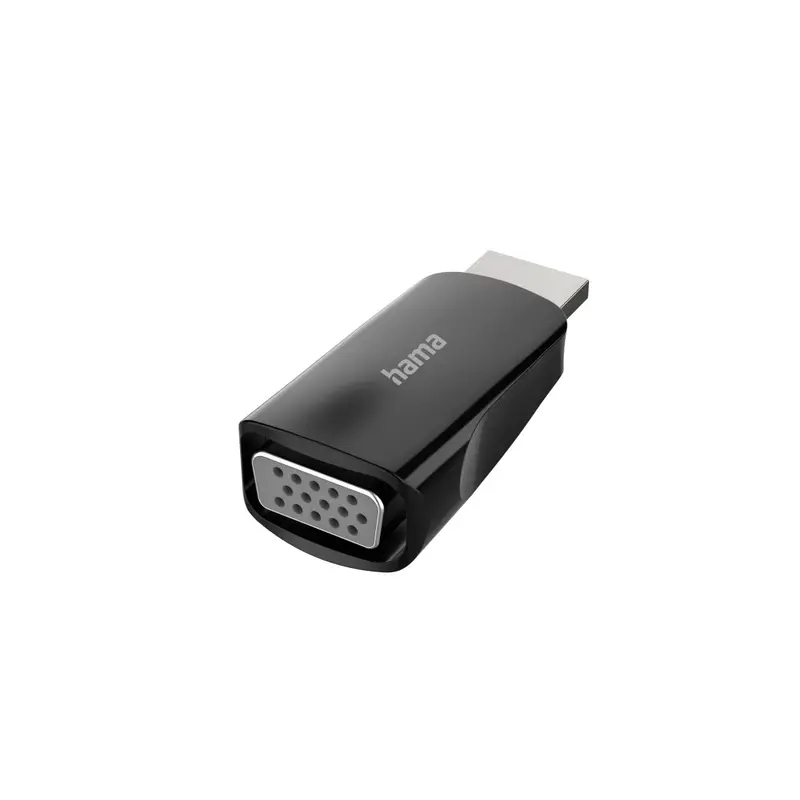 Hama 437464 Hdmi-To-Vga Video Adapter – Full Hd 1080P Converter, Black 1