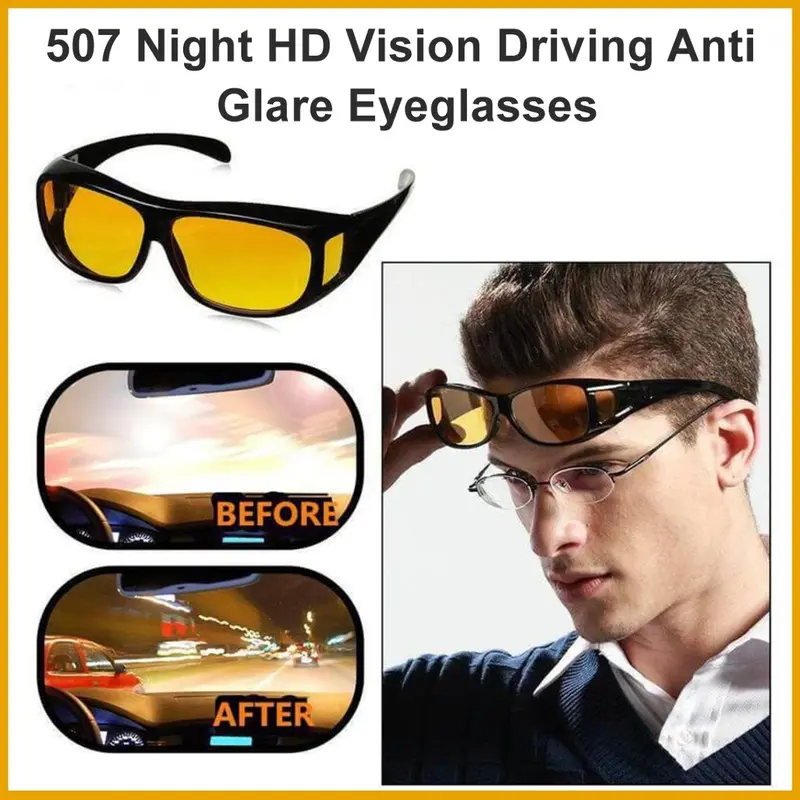 Hd Night Vision Driving Glasses – Anti-Glare Eyewear For Safer Low-Light Commuting 1