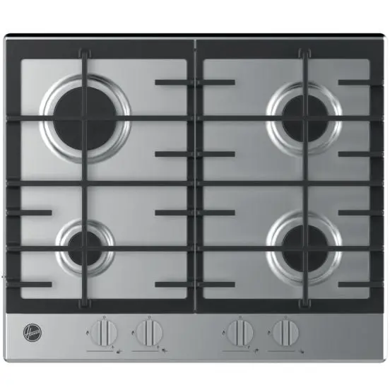 Hoover 4-Zone Built-In Gas Hob – Sleek Stainless Steel | Hhg6Brk3X 1