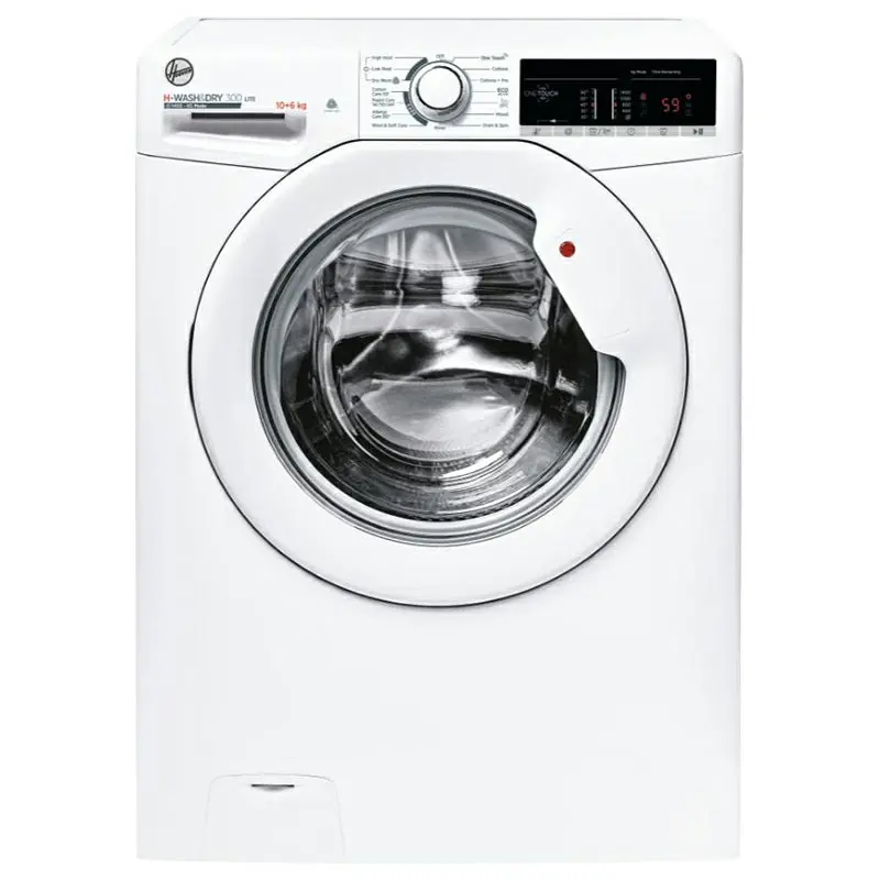 Hoover H3D 4106Te/1-80 – 10Kg Wash / 6Kg Dry Freestanding Washer-Dryer (White) 1