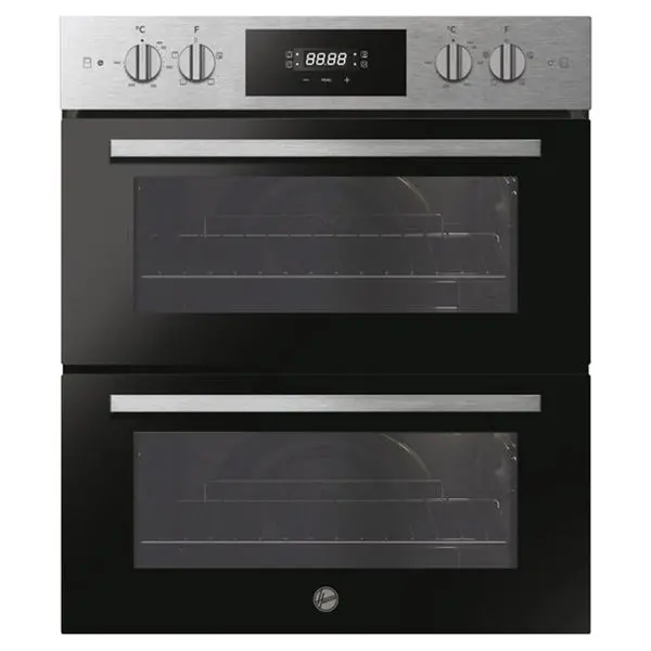 Hoover Ho7Dc3B308In 77L Built-Under Double Oven – Stainless Steel & Black Trim 1