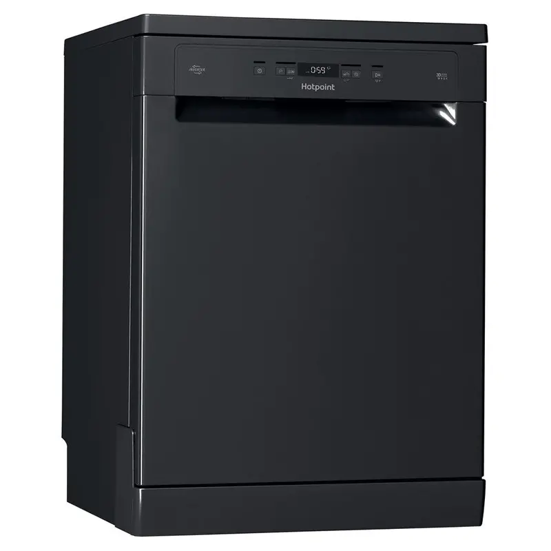 Hotpoint 60Cm Freestanding Dishwasher – Standard Capacity, Matte Black Finish | Hfc3C26Wcbuk 1