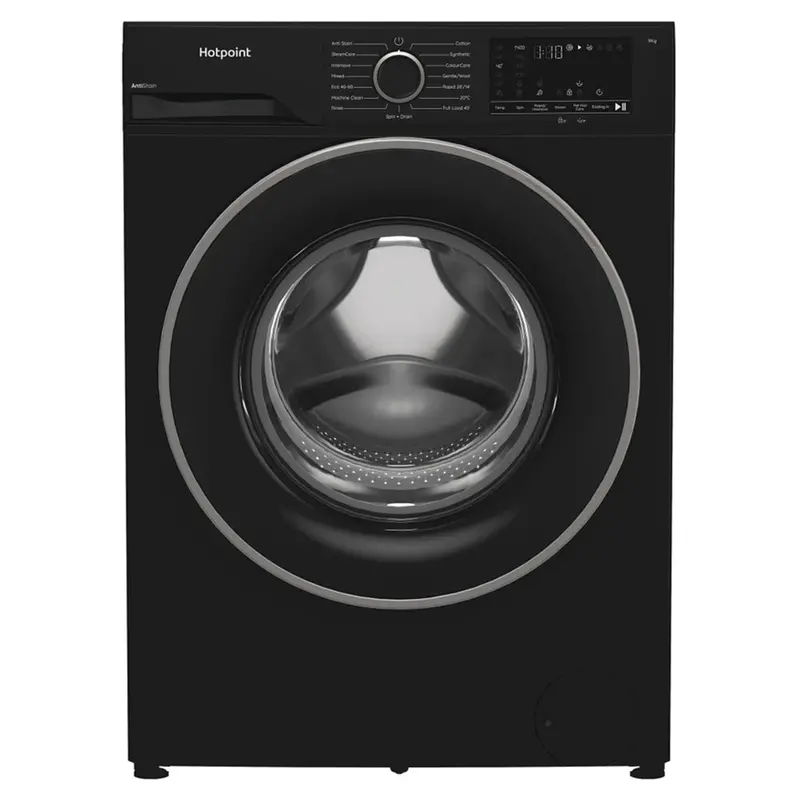 Hotpoint 9 Kg Freestanding Washing Machine – 1400 Rpm, Anti-Stain Tech, Black Finish (H 91B Anti Stain Ire) 1