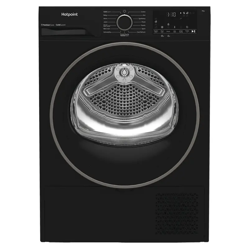 Hotpoint Hhdd90Bbire 9Kg Heat Pump Tumble Dryer – Sleek Black, Freestanding 1
