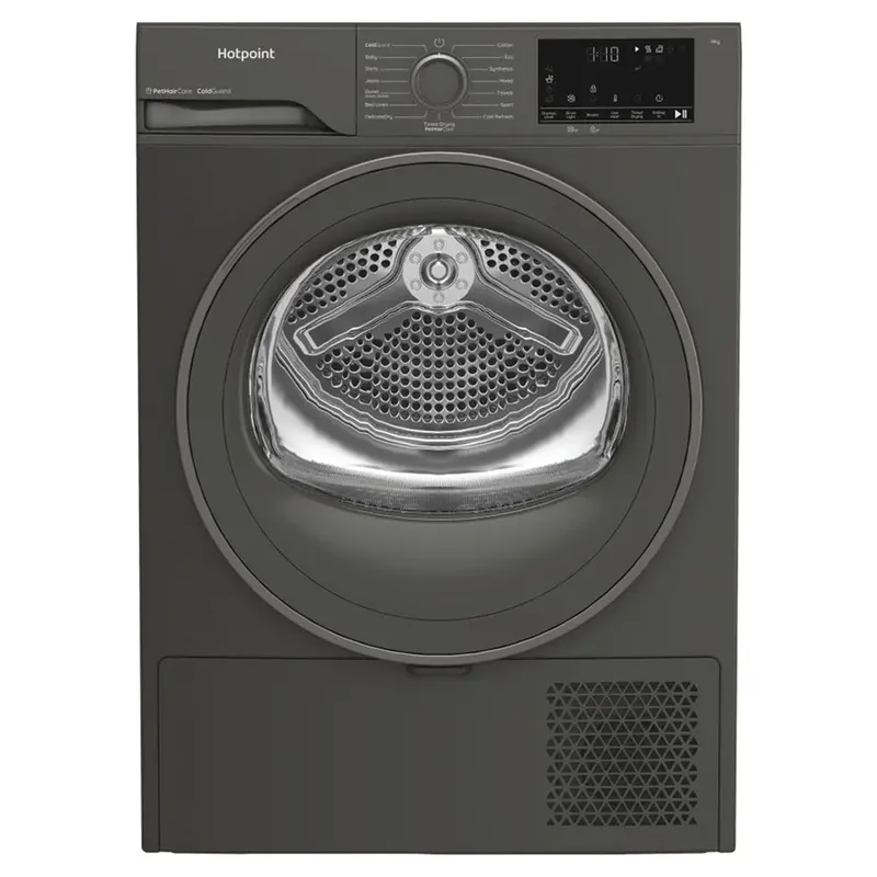 Hotpoint Hhdd90Ggire 9 Kg Heat Pump Dryer – Freestanding, Dark Grey 1