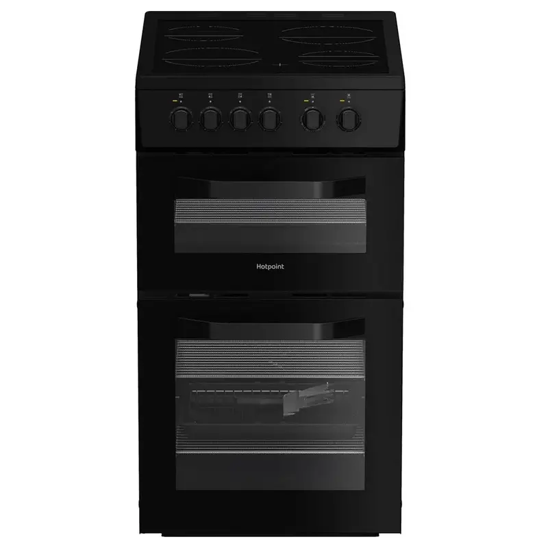 Hotpoint Hte5Vcb 50Cm Freestanding Electric Cooker – Gloss Black 1