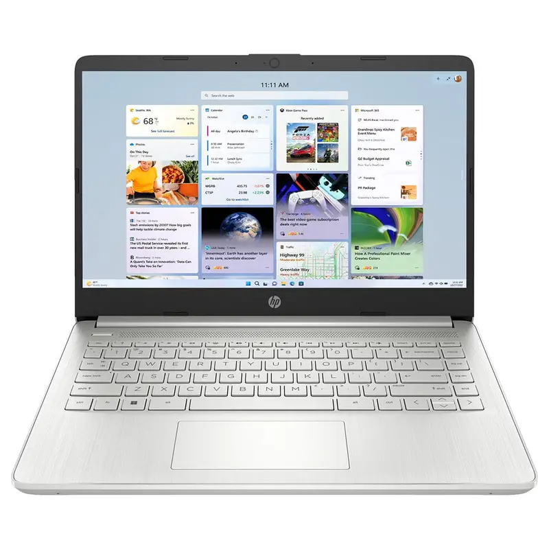 Hp 14-Inch Laptop With Intel Core I3, 4Gb Ram, 128Gb Ssd – Natural Silver | 14S-Dq5013Na 1